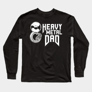 Heavy Metal Dad // Marching Band Dad of a Tuba Player Long Sleeve T-Shirt